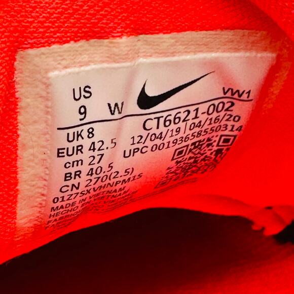 Nike Men's React Infinity Pro Black Crimson Golf Shoes CT6621-002 Size 9 Wide - Picture 11 of 11